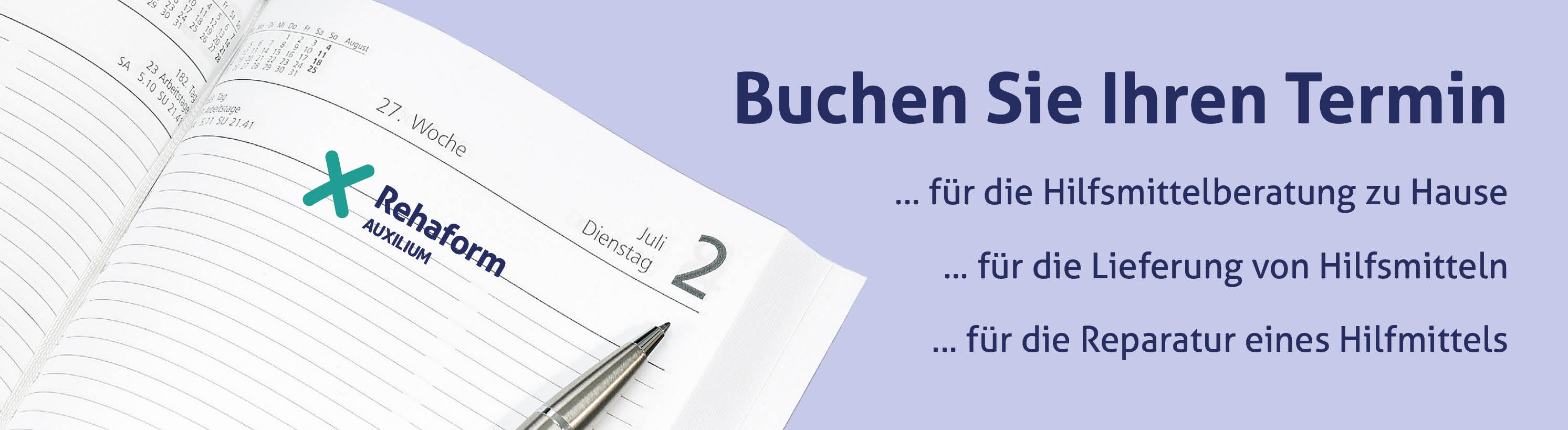 Online Terminbuchung Rehaform Sanitätshaus